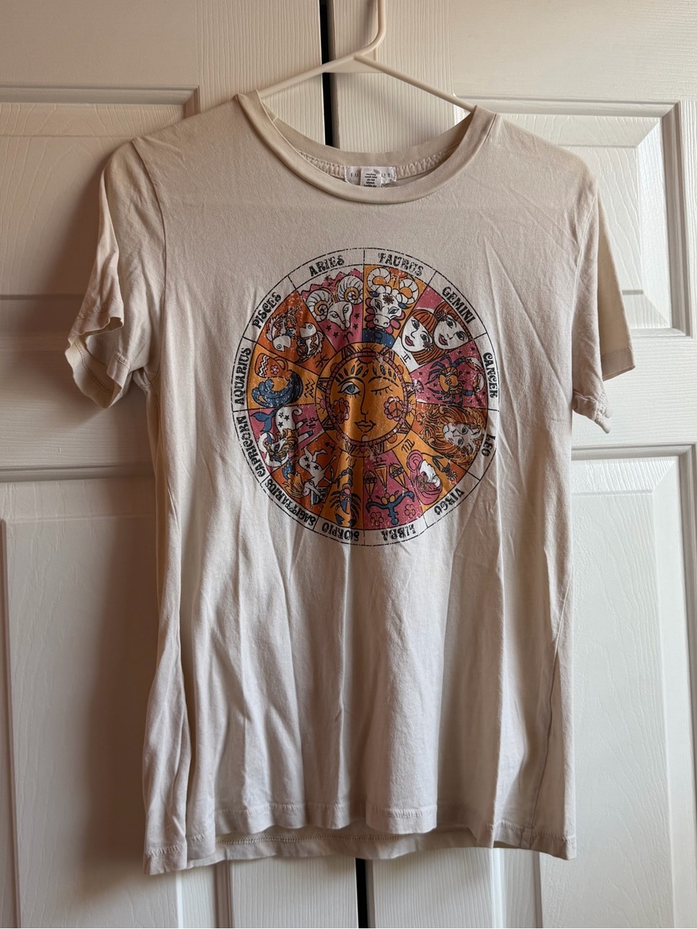 Cream Zodiac Shirt Size S